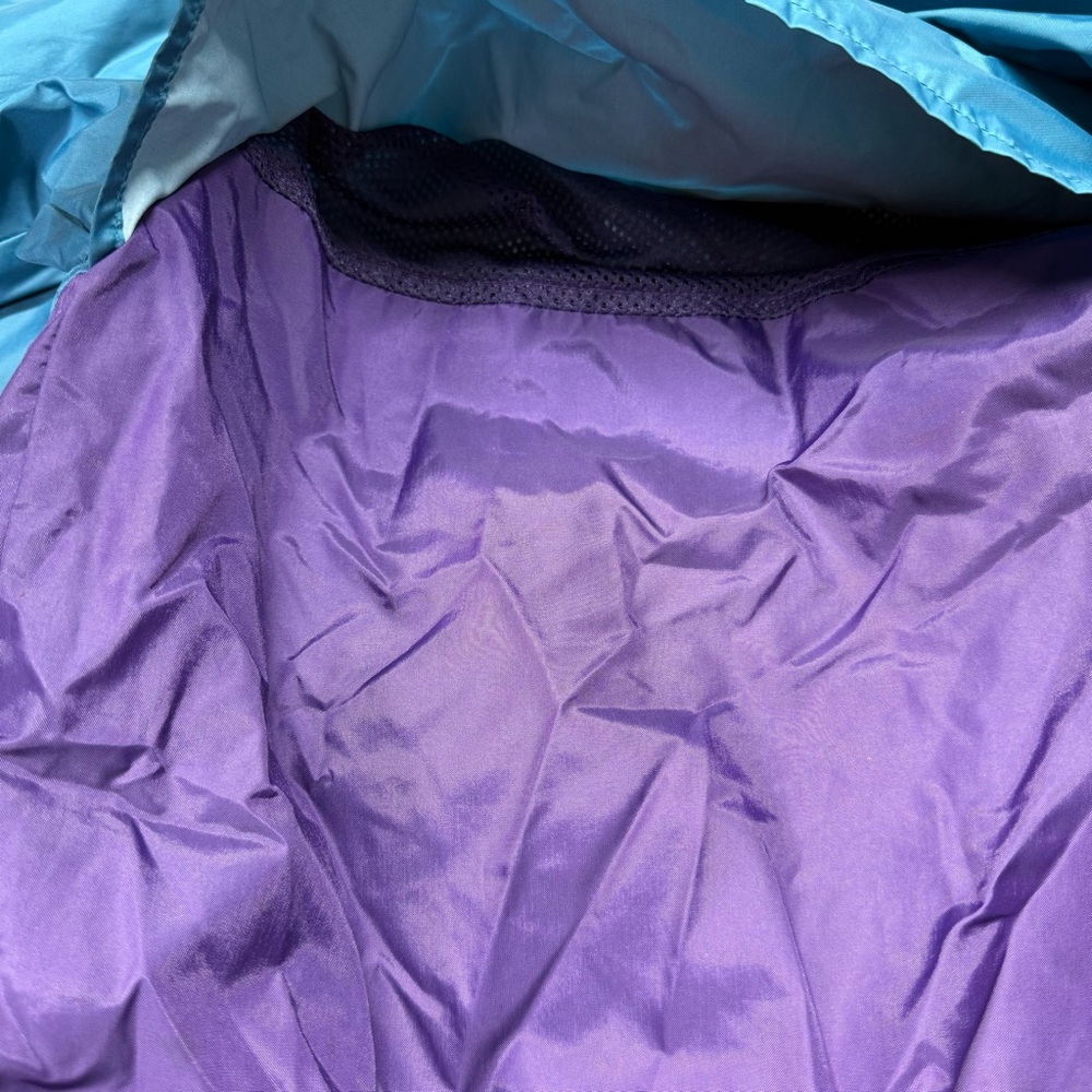 Men’s Vtg 90s Columbia Purple/Blue/Teal Windbreaker Nylon Jacket 1/2‎ Zip Coat L - Picture 10 of 13